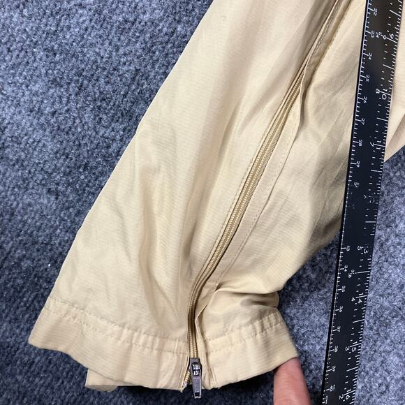Adidas Track Pants Men's M Beige Lightweight Athletic Elastic Waist Drawstring - Picture 3 of 13